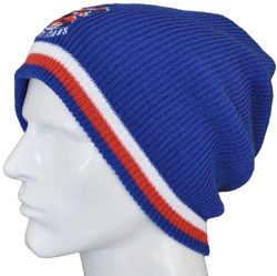 SLOUCHY KNIT BEANIES CUSTOM MADE DYED & KNITTED TO ANY PMS COLOUR PLAINS, SEGMENTED AND STRIPED ANY DESIGN
								WITH EMBROIDERED LOGOS, AND WOVEN TABS