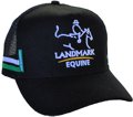 SNAPBACK TRUCKER HAT ACRYLIC WITH EMBROIDERY ON CROWN FOR LANDMARK EQUINE