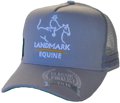 SNAPBACK TRUCKER HAT ACRYLIC WITH EMBROIDERY ON CROWN FOR LANMARK EQUINE GREY COLOUR WITH SIDE BANDING