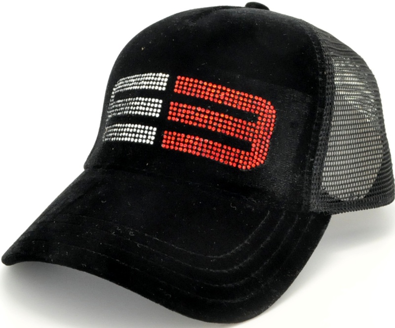 Women's Trucker Hats decorated with your rhinestone designer Logos in