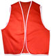 RED/WHITE great vest for footy training, player beware!