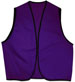 PURPLE with black trim. Can be easily worn over clothing when riding bikes.