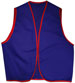 NAVY BLUE with red trim. Helps volunteers to be easily spotted in a crowd.