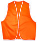 LUMINOUS ORANGE with white trim. Ideal for something bright and colourful.