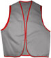 GRAY with red trim. One Size Fits All - L Adult.