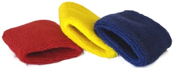 PLAIN STOCK TERRY TOWELLING WRISTBANDS