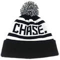 CUSTOM KNIT BEANIES WITH POM CHASE BEANIE, CUSTOM MAKE ROLL-UP OR LONGLINE ACRYLIC BEANIES. YES WE WILL HELP 
								YOU DESIGN AND CHOOSE COLOURS, SIMPLY EMAIL US YOUR LOGO/ARTWORK. COLOUR: BLACK/WHITE with PEPPER & SALT POM POM TYPE