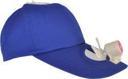 RIGHT FRONT VIEW OF BASEBALL CAP
