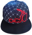Custom made for Slide Star company to wear with their Slider Trikes, this is an exclusive design by John and the first time
								a snapback has incorporated a flex stretch fabric in Australia to give it an extremly versitile fit.