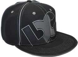 CUSTOM MAKE ACRYLIC FLAT BRIM DECORATED WITH CONTRAST EYELETS & BUTTON FITTED OR SNAPBACK, YOU CHOOSE