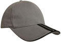 FRONT VIEW OF BASEBALL CAP CHARCOAL/WHITE