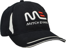 RIGHT FRONT VIEW OF HAT WITH EMBROIDERED LOGO