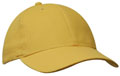 FRONT VIEW OF BASEBALL CAP GOLD