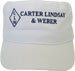 CUSTOM MADE LIGHTWEIGHT COTTON FABRIC MILITARY CAP FRONT VIEW WHITE