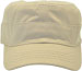 CUSTOM MADE LIGHTWEIGHT COTTON FABRIC MILITARY CAP FRONT VIEW WHITE