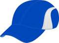 FRONT VIEW OF SPORTS CAP HOT ROYAL/WHITE