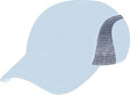 FRONT VIEW OF SPORTS CAP SKY/NAVY