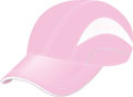 FRONT VIEW OF CAP PINK/WHITE
