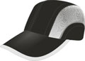 FRONT VIEW OF SPORTS CAP BLACK/WHITE