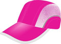 FRONT VIEW OF SPORTS CAP HOT PINK/WHITE