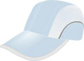 FRONT VIEW OF SPORTS CAP SKY/WHITE