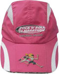 FRONT VIEW OF SPORTS CAP PINK/WHITE