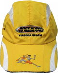FRONT VIEW OF SPORTS CAP YELLOW/WHITE