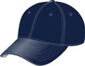 FRONT VIEW OF SPORTS CAP NAVY
