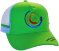 SNAPBACK TRUCKER HAT ACRYLIC WITH 3D GRADUATED EMBROIDERY ON CROWN & FLAT EMBROIDERY ON BRIM FOR CREATIVE CARPENTRY & CONSTRUCTION COMPANY NOTE THE 3D GRADUATED EMBROIDERY
