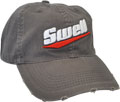 FRONT VIEW OF BASEBALL CAP CHARCOAL